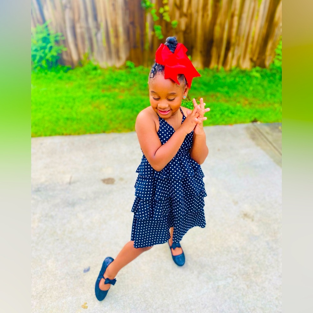 Polka Dot Midi Girls Dress-Pat Pat